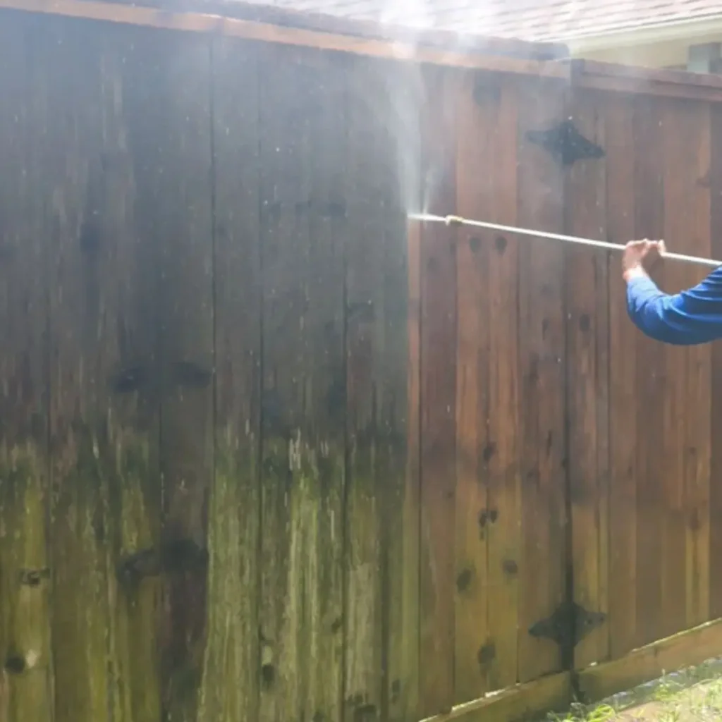 Fence staining Plano TX 35 Old fence cleaning houston tx